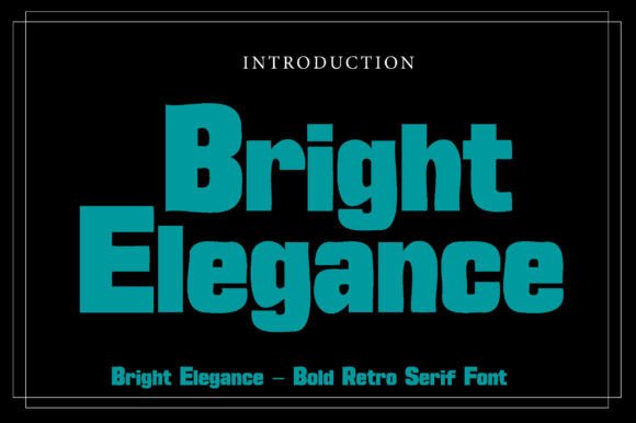 Bright Elegance: A Groovy Serif for Bold, Nostalgic Branding