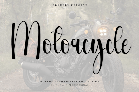 Capturing Autumn's Essence: The Motorcycle Font