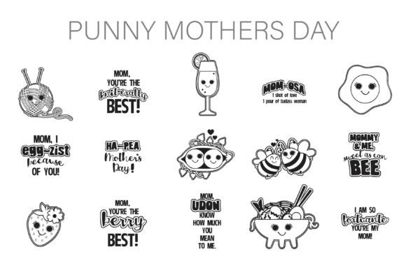 Celebrate Mom with Punny Mother's Day Dingbats: A Typeface Full of Love