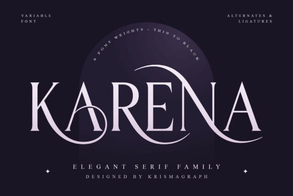 Karena: The Elegant Serif Font Family for Modern Designers