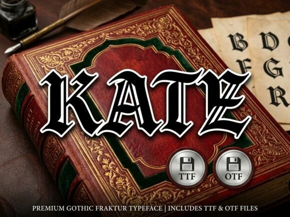 Kate: Where Medieval Calligraphy Meets Modern Branding