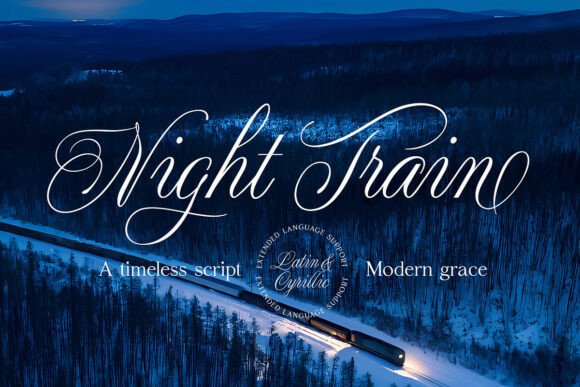 Night Train: The Typeface for Luxury and Nocturnal Elegance