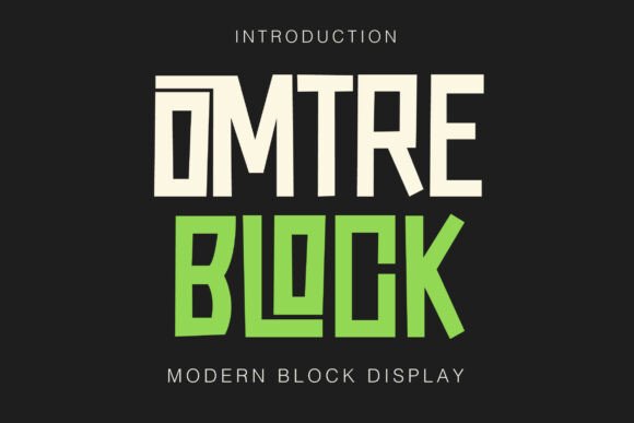 Omtre Block: A Serif Font for Modern Luxury and Bold Statements