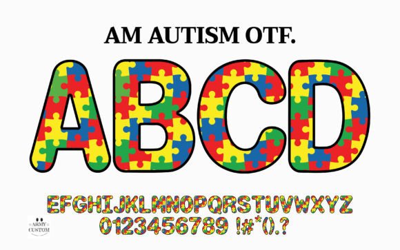 The AM Autism Font: Bold Typography for Meaningful Projects