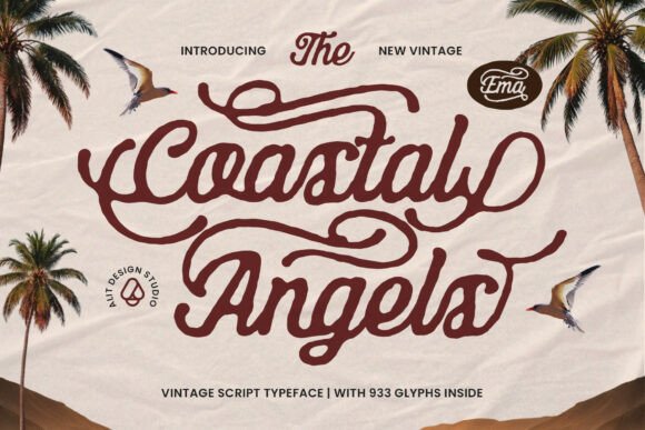 The Coastal Angels Typeface: Capturing Sun-Drenched Nostalgia