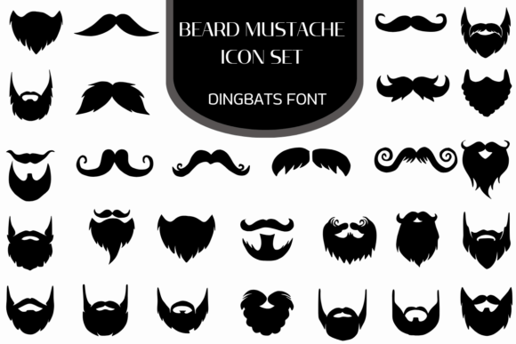 The Typeface with Rugged Charm: A Deep Dive into Beard Mustache Icon Set