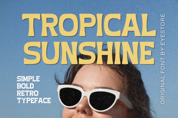 Tropical Sunshine: A Retro Font for Summer Designs